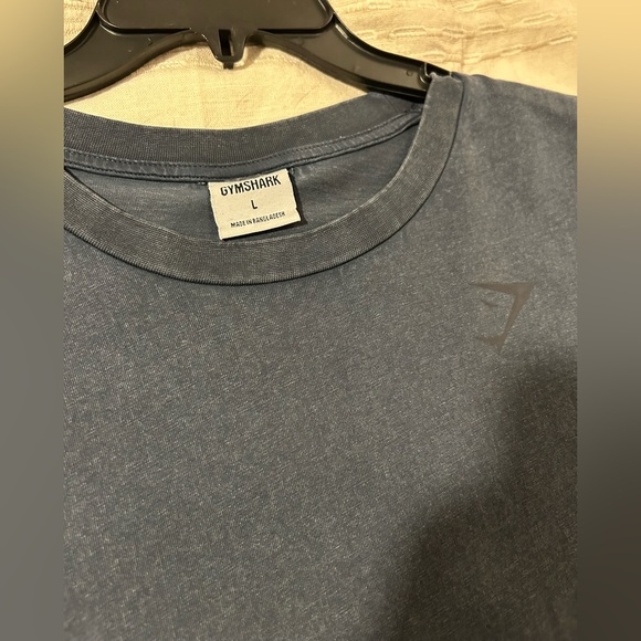 Gymshark Washed Blue Power Shirt - Size Large - Picture 2 of 3